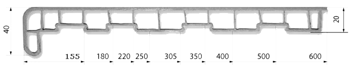 plastový parapet